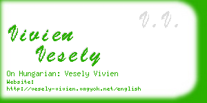 vivien vesely business card